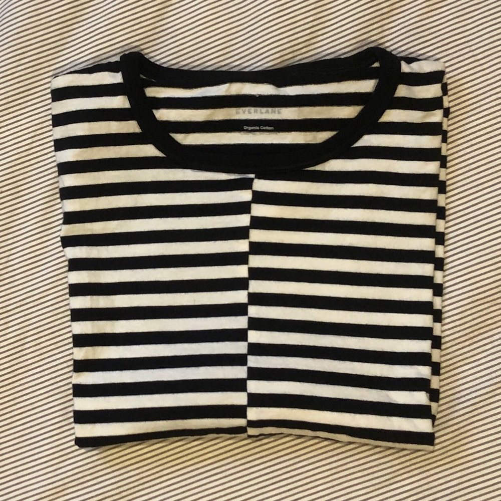 Everlane short sleeve striped tee